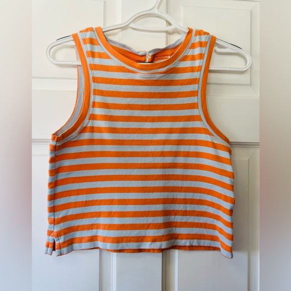 Anthropologie – Maeve Cropped Striped Halter Tank – Size Medium - Picture 9 of 13